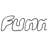 Funny Pages Outline Italic