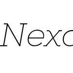 Nexa Slab Thin Italic