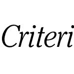 Criterion URW