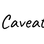 Caveat