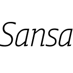 Sansa Slab Condensed