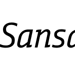 Sansa Slab Condensed