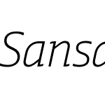 Sansa Slab SmCondensed