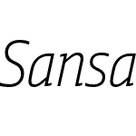 Sansa Slab Condensed