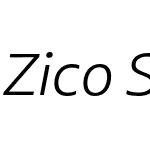 Zico Sans Std