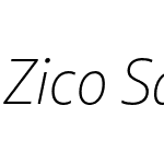 Zico Sans Condensed Std