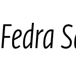 Fedra Sans Condensed Alt Pro