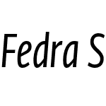 Fedra Sans Condensed Alt Pro