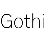 Gothic A1 ExtraLight