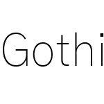 Gothic A1 Thin