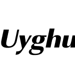 Uyghur Tuz-Kasma Unicode