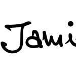 Jamie Handwriting PERSONAL USE