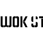 WOK STENCIL - CAPS