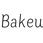 Bakewell-LightNarrowItalic