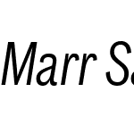 Marr Sans Condensed