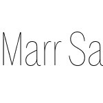 Marr Sans Condensed