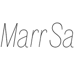 Marr Sans Condensed