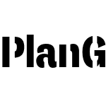 PlanGrot Stencil Condensed Pro