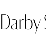 Darby Sans Poster Cond