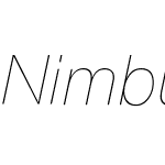 Nimbus Sans Novus T Ultra Light