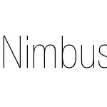 Nimbus Sans Novus T Ultra Light