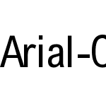 Arial Condensed