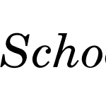 SchoolbookItalic