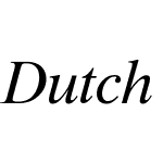 Dutch 801 Cyrillic