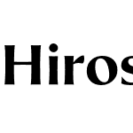 Hiroshige Sans