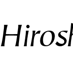 Hiroshige Sans