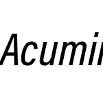 Acumin Pro Condensed