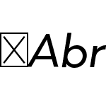 Abrade-Italic