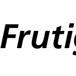 Frutiger Neue LT Pro