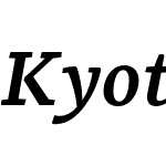 Kyotce-DemiBoldItalic