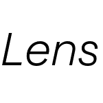Lens Grotesk