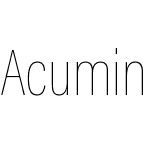 Acumin Pro Condensed