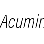 Acumin Variable Concept