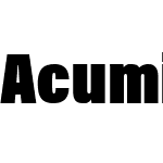 Acumin Variable Concept