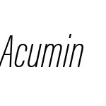 Acumin Variable Concept