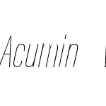 Acumin Variable Concept