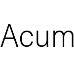 Acumin Variable Concept