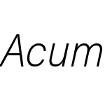 Acumin Variable Concept