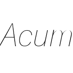 Acumin Variable Concept