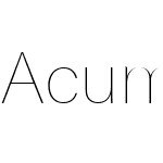Acumin Variable Concept