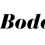 Bodoni Recut Black SSi