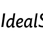 Ideal Sans Pro