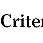 Criterion URW