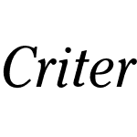 Criterion URW