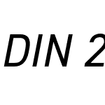 DIN 2014 Italic