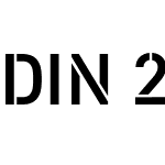 DIN 2014 Stencil